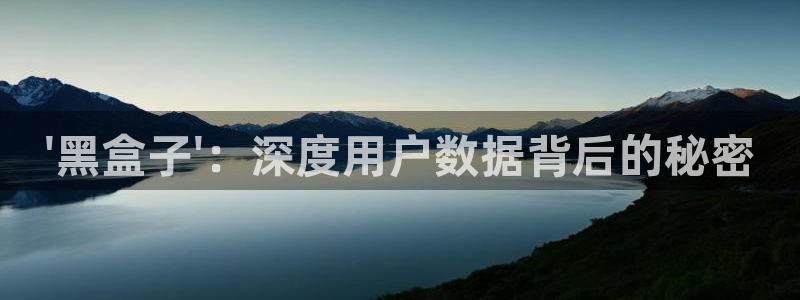 51漫画下拉式免费漫画阅读软件优势：\'黑盒子\'：深度用户数据背后的秘密
